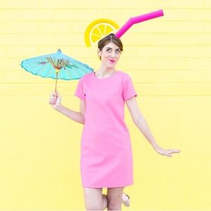 NWOT Bubblegum Pink T-shirt Style Sheath Dress